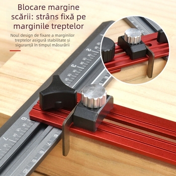 Riglă pentru trepte din aliaj de aluminiu, instrument de marcare și măsurare a treptelor, brand Onkel.J