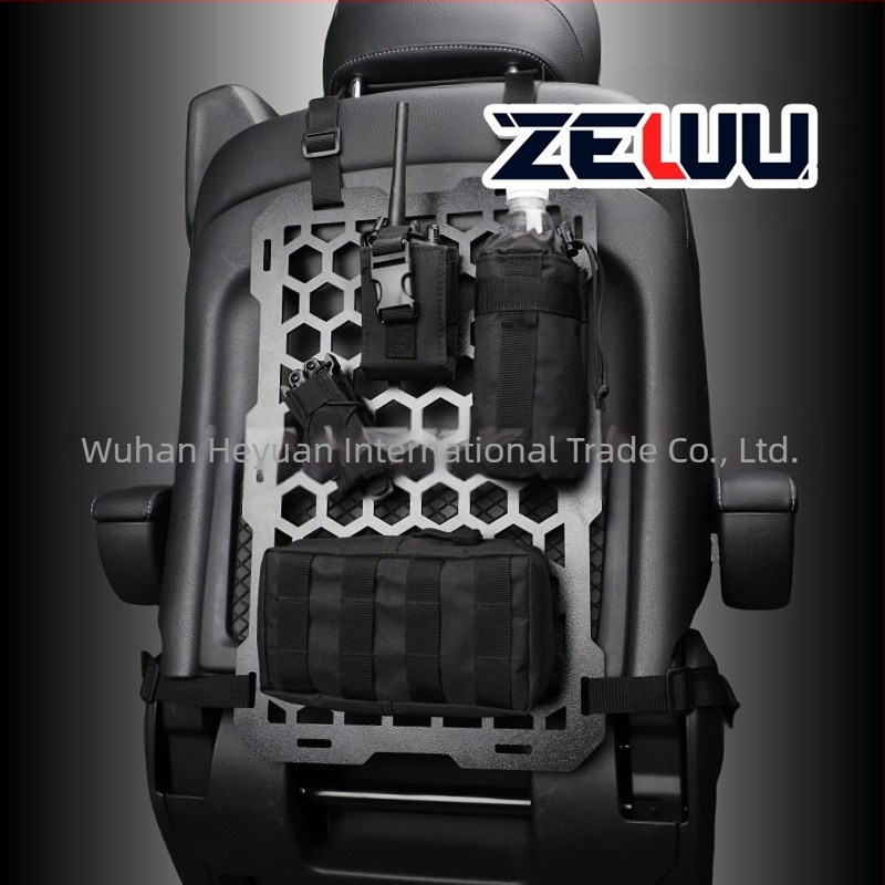 Panou MOLLE hexagonal pentru scaunul auto, montaj suspendat, din plastic, impermeabil și rezistent la tensiune, compatibil universal