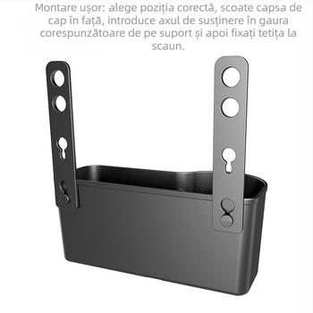 Organizator pentru spatele scaunului auto cu suport pentru pahare, model ST-1506, material PP, personalizabil