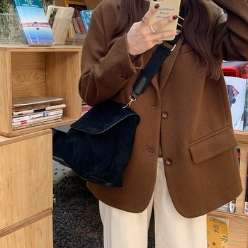 Geantă Tote - material PU, stil urban minimalist, închidere magnetică, buzunar cu fermoar