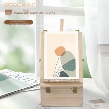 Suport pentru pânză de birou din lemn cu divizori, fără capac, stil minimalist modern pentru rechizite și cosmetică