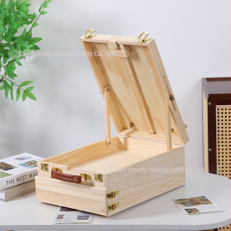 Suport pentru pânză de birou din lemn cu divizori, fără capac, stil minimalist modern pentru rechizite și cosmetică