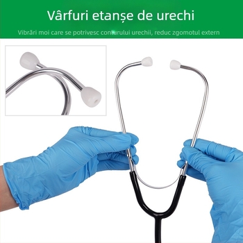 Stetoscop cu capete duble pentru animale de reproducere – echipament pentru creșterea animalelor; porci, vaci și oi; industrie zootehnică; garanție de calitate.