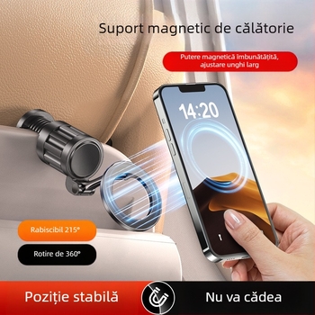 Suport de birou pentru telefon, portabil pentru călătorii, pliabil, magnetic, din aliaj