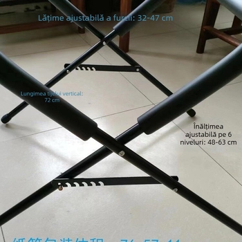 Suport pentru tobă cu cadru pliabil, vertical, cu X-frame, pentru reprezentații universale