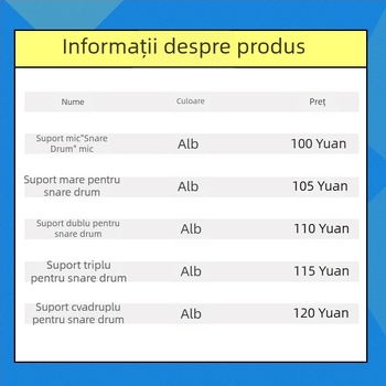 Ramă de spate pentru snare de marș — aliaj de aluminiu — model xjgbj — marcă Peng Yu — accesorii pentru instrumente de percuție occidentale