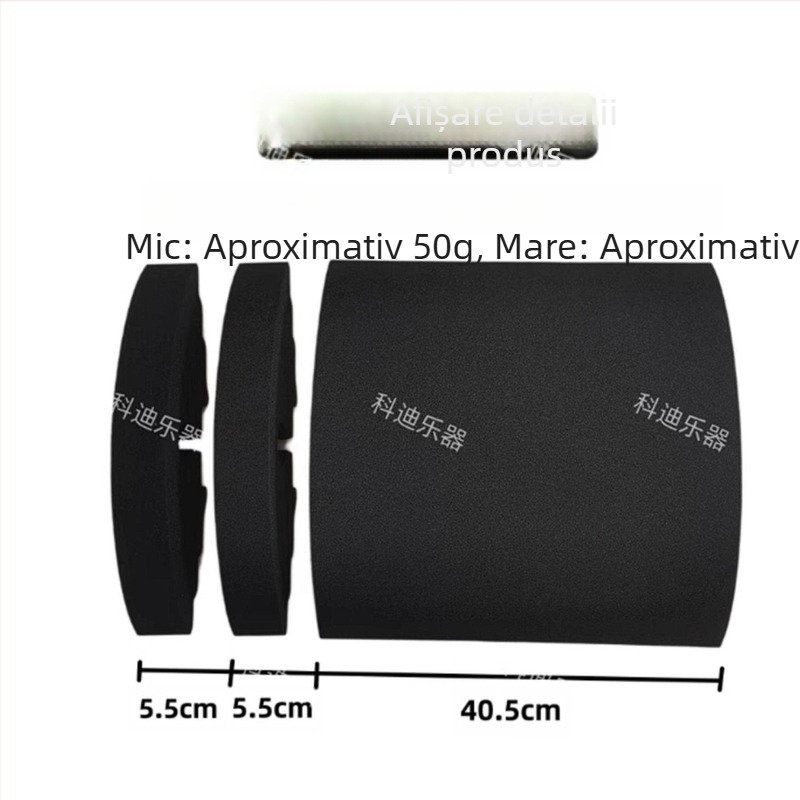 Perna pentru set de tobe cu burete de atenuare – pernă fonoabsorbantă pentru tobe de podea