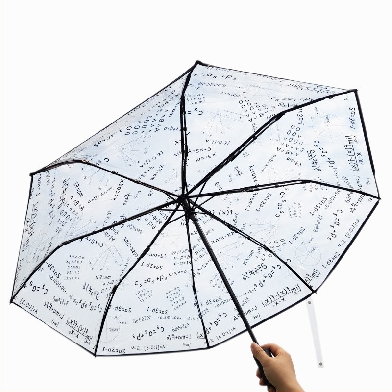 Umbrelă pliabilă cu trei segmente, deschidere automată, brațe din aliaj, 8 brațe, pânză din plastic 210T