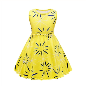 Rochie cosplay pentru copii fără mâneci – Amestec de bumbac; Material principal: 65% poliester, 35% bumbac pentru căptușeală; Potrivită pentru copii 8+ ani; Vara 2025