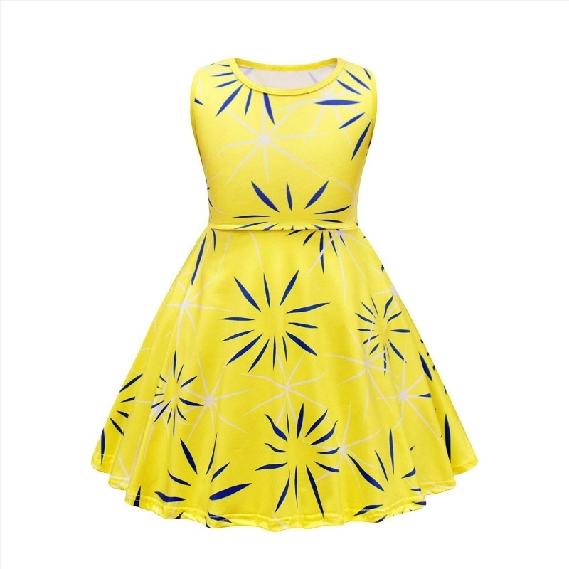 Rochie cosplay pentru copii fără mâneci – Amestec de bumbac; Material principal: 65% poliester, 35% bumbac pentru căptușeală; Potrivită pentru copii 8+ ani; Vara 2025