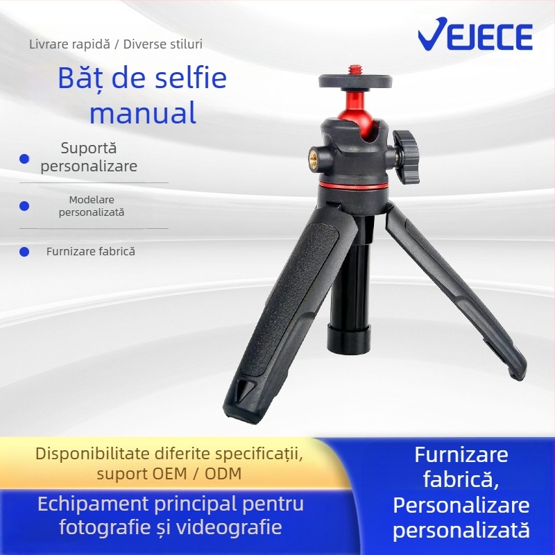 Weijiesi Wt008 Trepied de masă telescopic, aluminiu-nylon, 3 secțiuni, sarcină de până la 2 kg