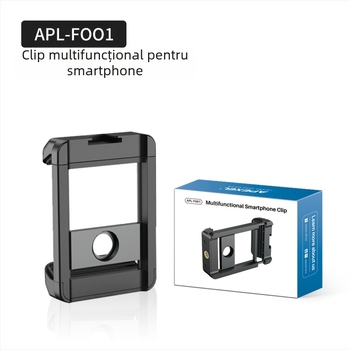 Obiectiv extern pentru telefon cu interfață universală de 17 mm, clips cu pernă antialunecare, corp din aliaj de aluminiu, compatibil cu trepied