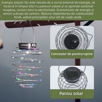 Felinar din fier forjat în formă de ananas pentru grădină – iluminat solar LED exterior, IP65