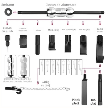 Musen tang Sliding Hammer Puller pentru repararea loviturilor în tabla auto