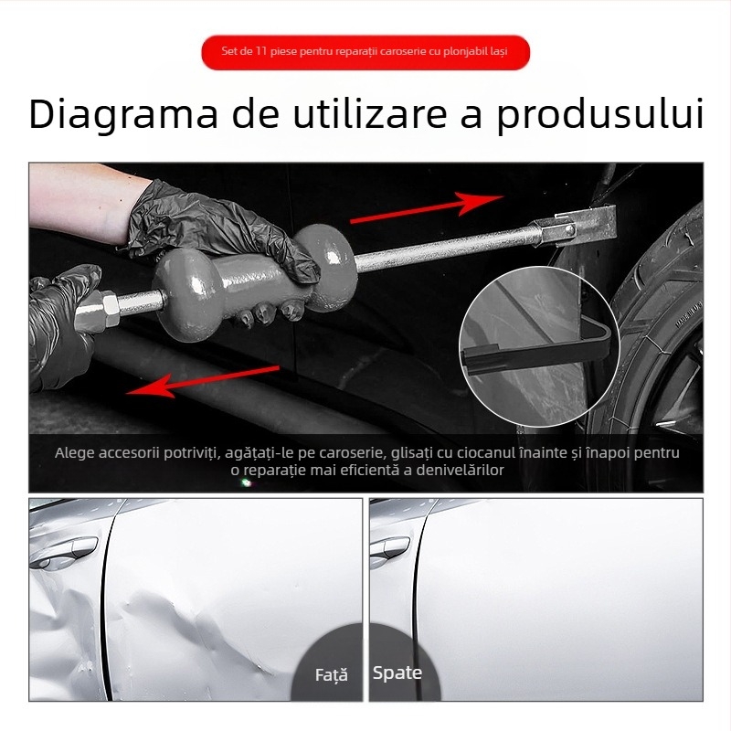 Musen tang Sliding Hammer Puller pentru repararea loviturilor în tabla auto