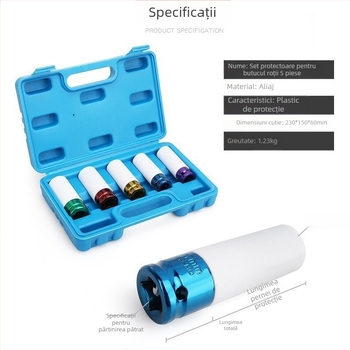 Manșon de protecție prelungit pentru anvelope, pentru ciocan pneumatic, cu protecție pentru șuruburi pe anvelopă