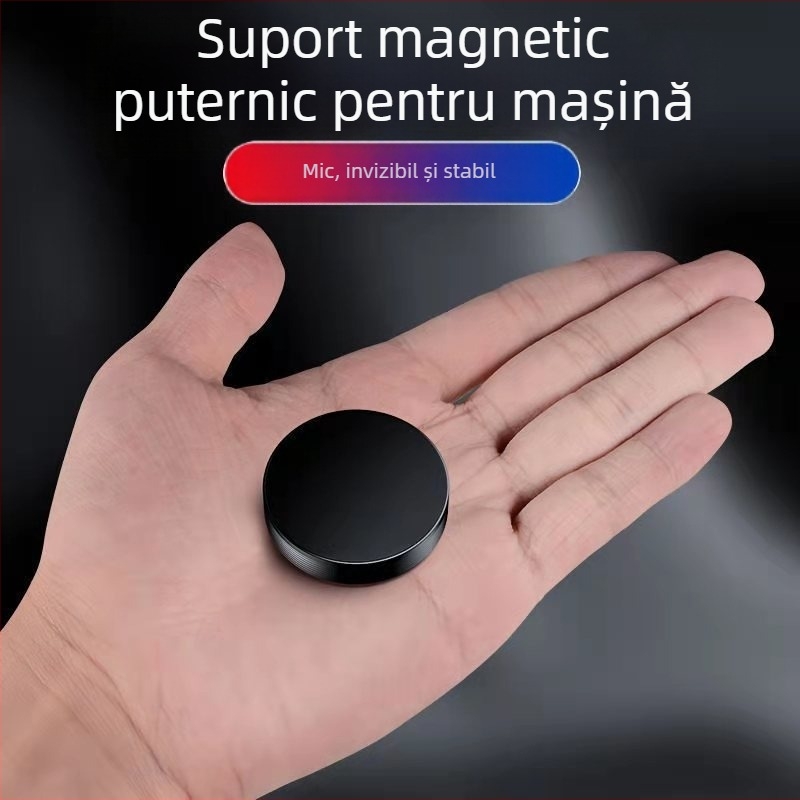HJ Mini suport magnetic pentru telefon pentru bord A8 — montaj cu bandă adezivă, compatibil cu bordul, personalizare în procesare, fără posibilitate de încărcare