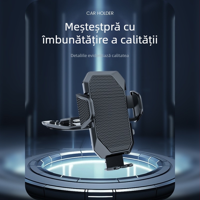 ZYhy suport pentru telefon auto – suport rotativ pentru slot CD, din plastic, cu opțiune de personalizare
