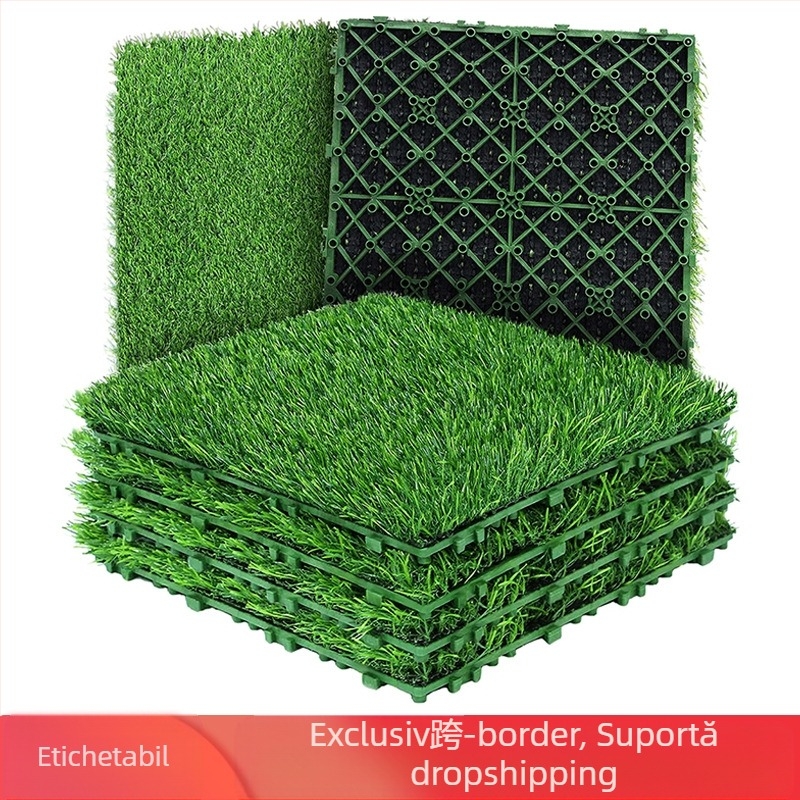 Plăci plastice pentru gazon sintetic interconectate, gazon simulant, pentru decorul casei, marcă Other, proces Other