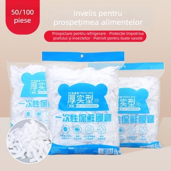Capac de folie alimentară din plastic, set 12+ buc., 150 g, pentru uz casnic