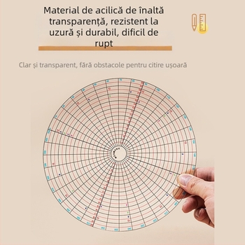 Riglă divizor circulară pentru ceramică – dispozitiv complet de divizare, multifuncțional și măsurător de desen