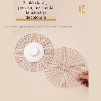 Riglă divizor circulară pentru ceramică – dispozitiv complet de divizare, multifuncțional și măsurător de desen