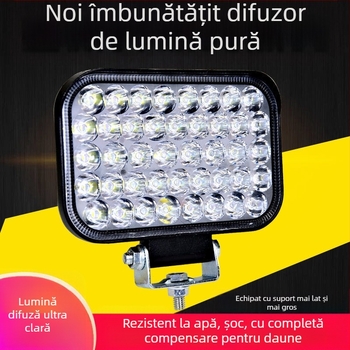 Spotlight LED pentru vehicule - 3W, corp din aluminiu turnat, capac PC, impermeabil, potrivit pentru mașini, camioane, vehicule electrice și tricicluri