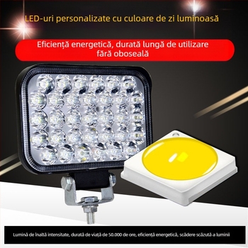 Spotlight LED pentru vehicule - 3W, corp din aluminiu turnat, capac PC, impermeabil, potrivit pentru mașini, camioane, vehicule electrice și tricicluri