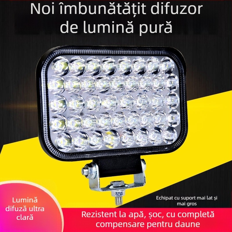 Spotlight LED pentru vehicule - 3W, corp din aluminiu turnat, capac PC, impermeabil, potrivit pentru mașini, camioane, vehicule electrice și tricicluri