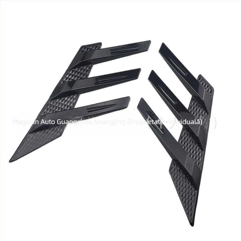 SDJ spoiler lateral universal pentru geamul spate, autocolante decorative din fibră de carbon