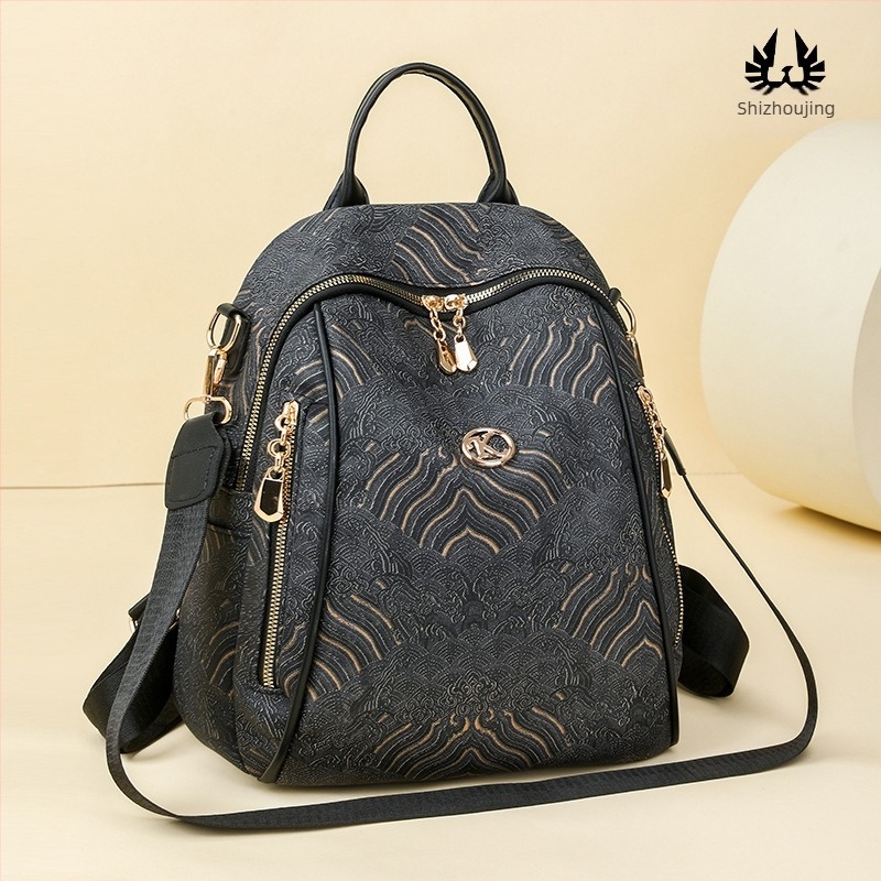 Rucsac din nylon, Toamnă 2024, căptușeală poliester, fermoar, buzunar interior pentru telefon