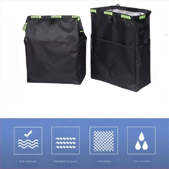 Geantă de depozitare pentru spatele scaunului auto – organizer multifuncțional pentru jucării, Oxford, EVA; impermeabil; cu mâner; universal (Material: Oxford, EVA; Poziție: spatele scaunului; Funcții: impermeabil, personalizabil, cu mâner; Universal; Tipă