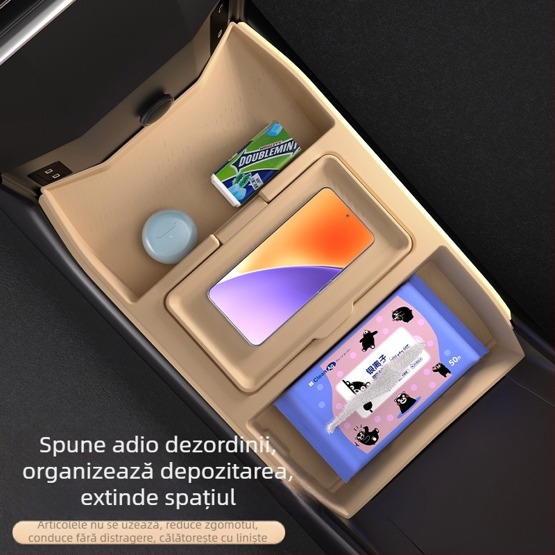 Boxă de depozitare inferioară a consolei centrale și cutie de braț de ușă pentru Jietu Traveler, accesorii interioare Shanhai T2