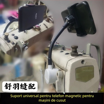 Suport universal pentru telefon pentru mașina de cusut — prindere magnetică puternică, rotire la 360°, rezistent la șocuri