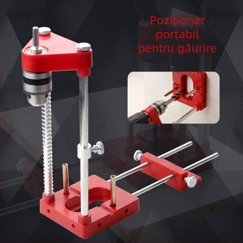 Woodpeckers locator portabil pentru găurire – locator de precizie pentru tâmplă, construcție din metal și plastic tehnic, pentru întreținere casnică