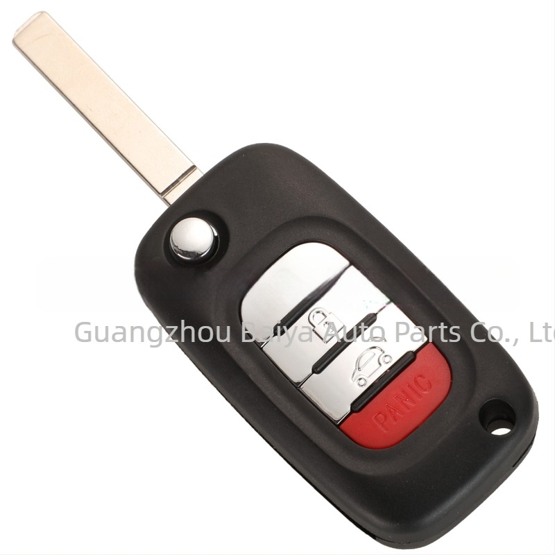 Carcasă cheie Mercedes-Benz Smart pliantă – compatibilă cu 3 butoane/4 butoane, husă din plastic; lamă cheie: cupru + plastic; greutate 45 g