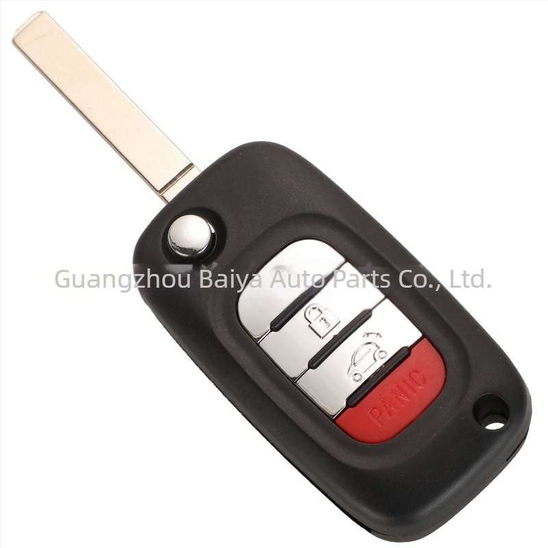 Carcasă cheie Mercedes-Benz Smart pliantă – compatibilă cu 3 butoane/4 butoane, husă din plastic; lamă cheie: cupru + plastic; greutate 45 g