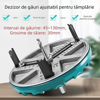 Unealtă reglabilă multifuncțională pentru găurire în lemn, plăci de gips, plastic și aluminiu
