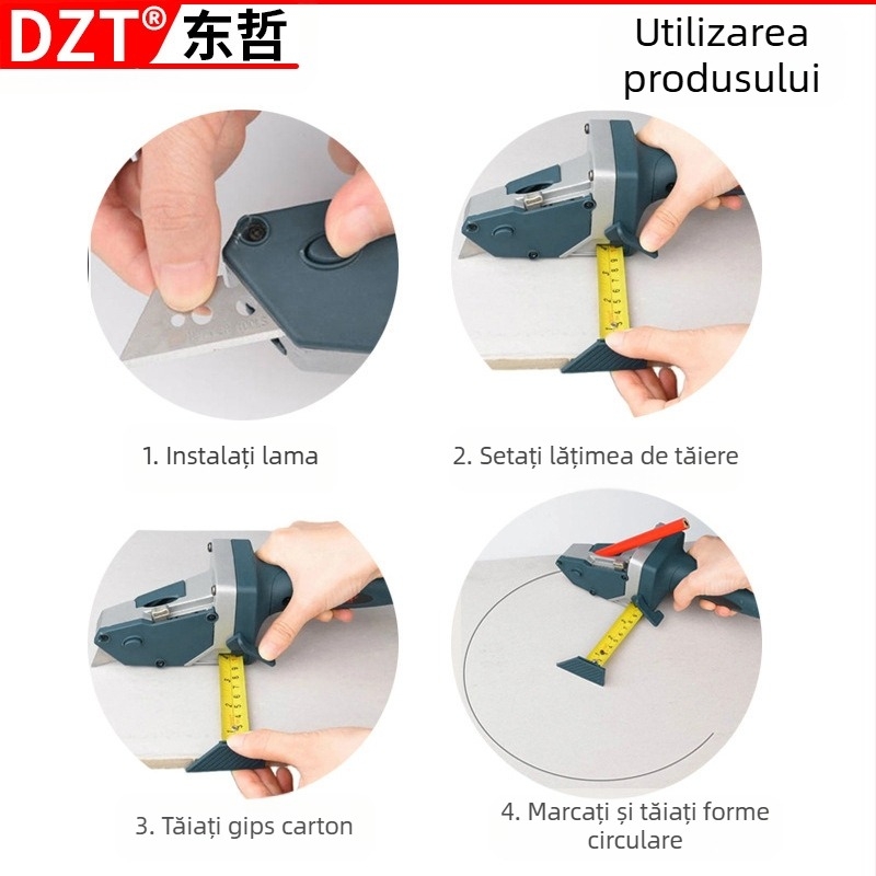 DIYT Unealtă multifuncțională pentru îmbinări de plăci de gips-carton în construcții de podea — metal și plastic, 1 bucată, pentru uz casnic, standard național