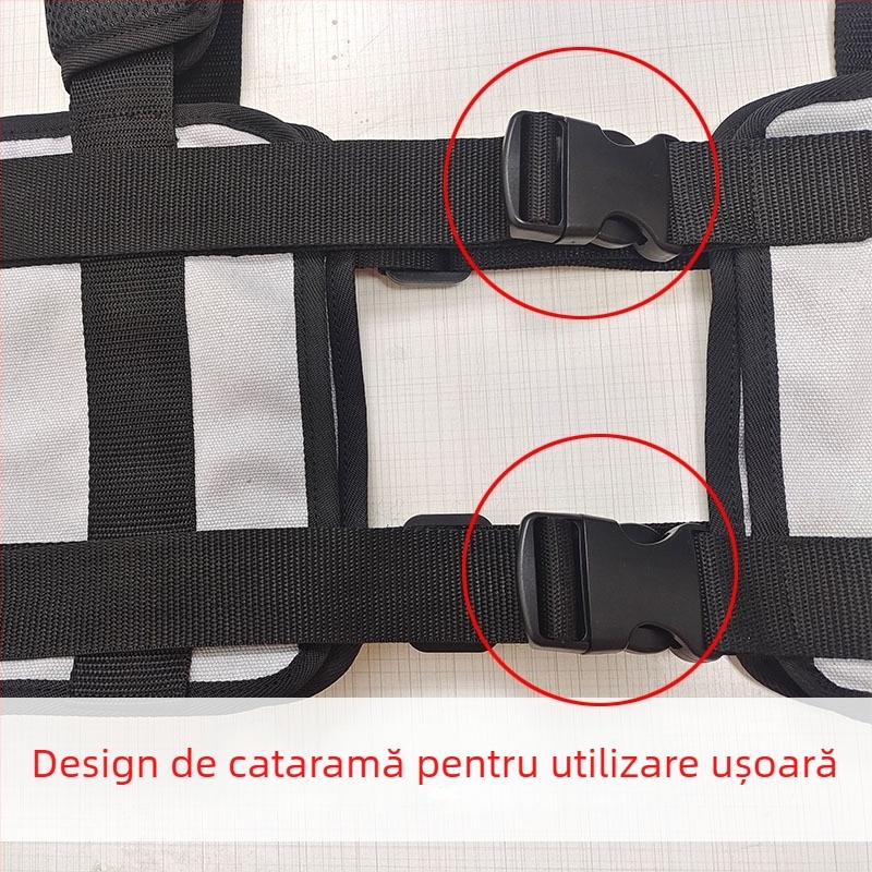 Centură de tracțiune lombară – Material: pânză din bumbac îngroșată, Modelul 025, Pentru talie