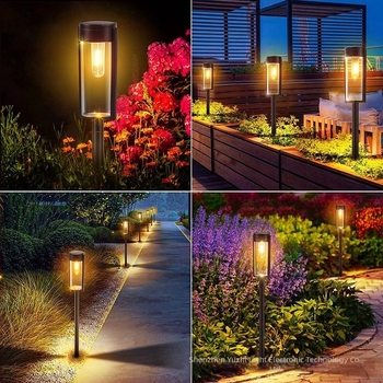 Lampa solară de perete pentru exterior cu filament LED din wolfram — IP65, 0,2W, 1,2V, durată de viață 10000h