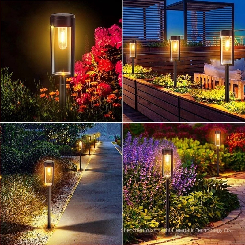 Lampa solară de perete pentru exterior cu filament LED din wolfram — IP65, 0,2W, 1,2V, durată de viață 10000h
