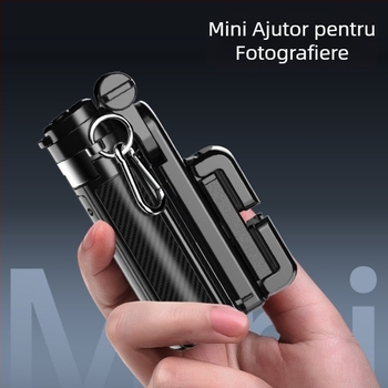 Selfie stick cu trepied din aliaj, Bluetooth cu telecomandă – suport portabil pentru telefon pentru live streaming