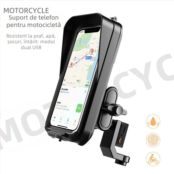 Suport de telefon pentru motocicletă electrică, impermeabil, din plastic, pentru navigație
