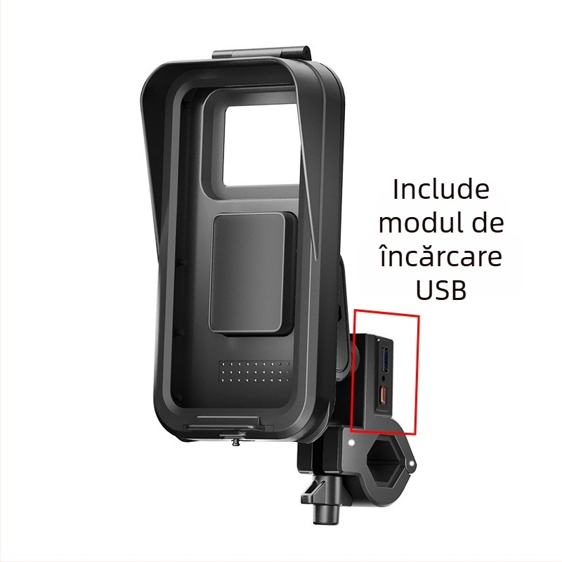 Suport de telefon pentru motocicletă electrică, impermeabil, din plastic, pentru navigație