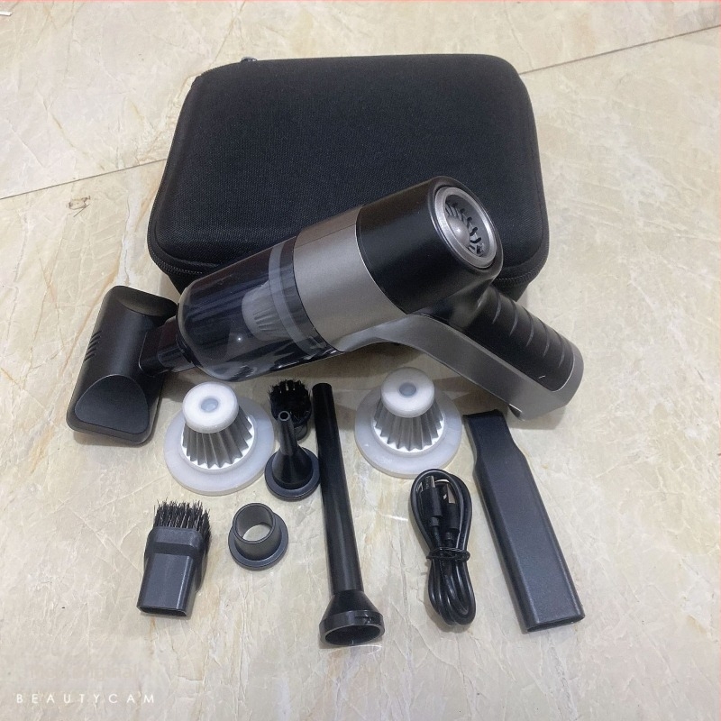 Aspirator de mână pentru mașină, fără fir — trei în unu, 7.4V, 55W, aspirație 9000Pa, umed și uscat