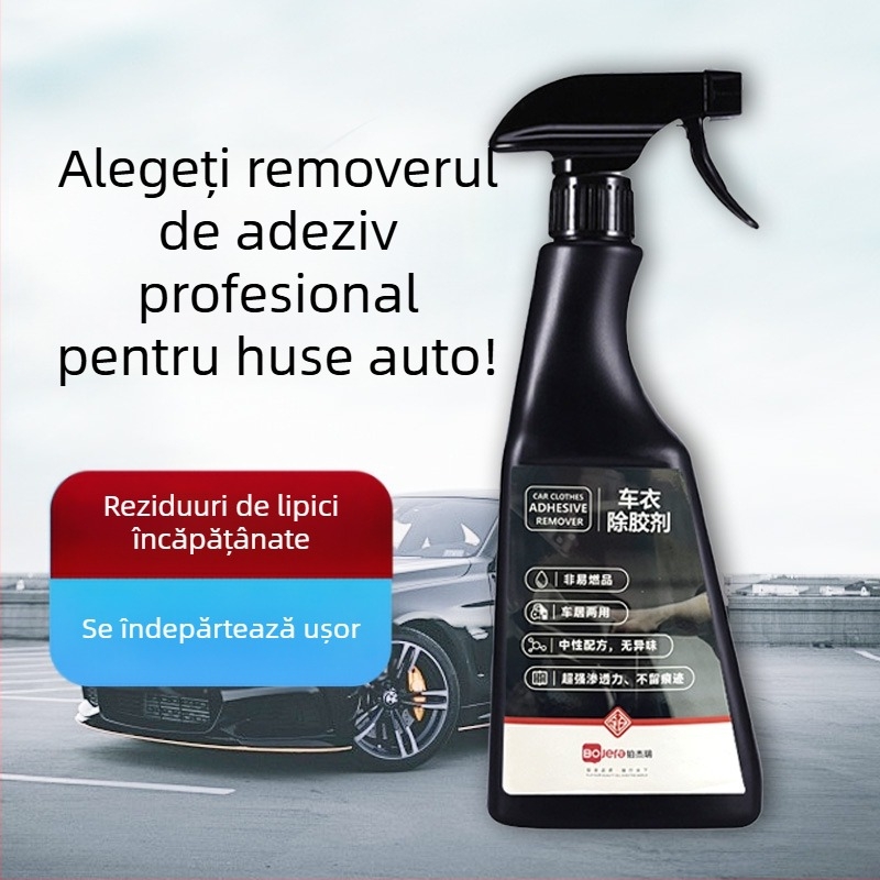 Îndepărtător de adeziv pentru folii auto — puternic, sigur pentru vopseaua mașinii, curățător multifuncțional pentru folii auto (Platinum Jerry)