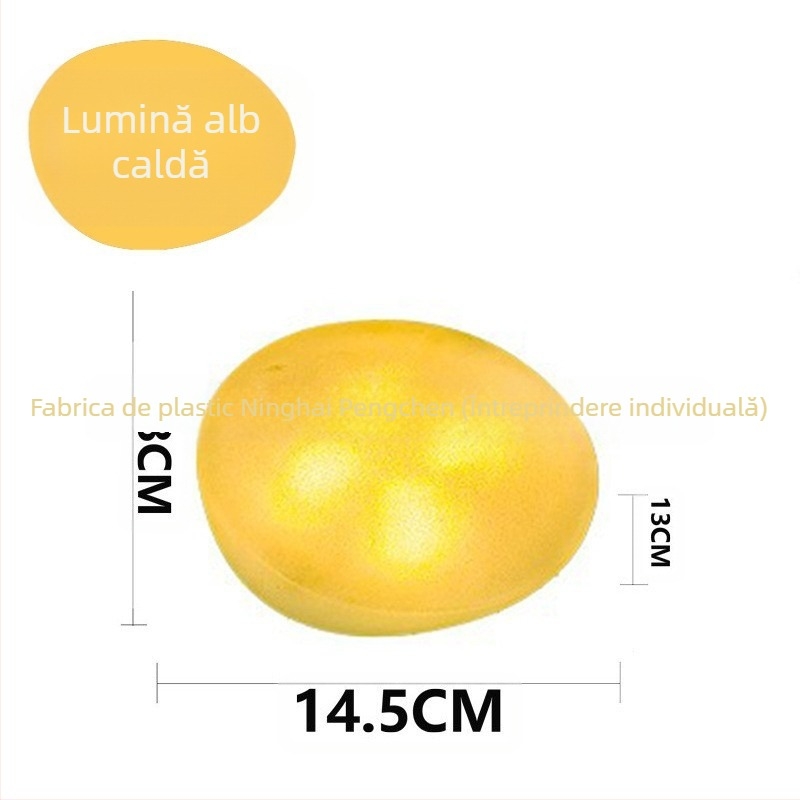 Lămpi solare în formă de pietricele pentru spații exterioare, Model 001, sticlă, durată de iluminare 6–12 ore