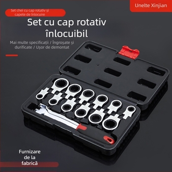 Ningbo Xinjian cheie cu răcnet 12 în 1, cap înlocuibil, oțel crom-vanadiu, finisaj lucios