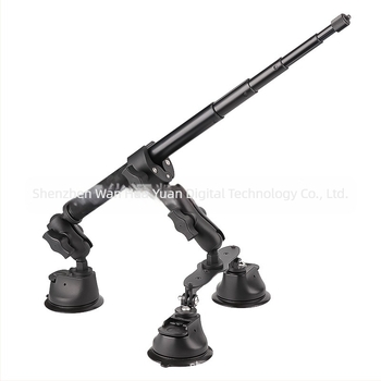 Suport auto cu ventuză pentru selfie stick, compatibil Insta360 X3, GoPro și DJI Action — a treia perspectivă